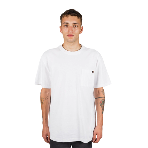 DICKIES - HEAVYWEIGHT CREW TEE - WHITE - Antisocial Collective