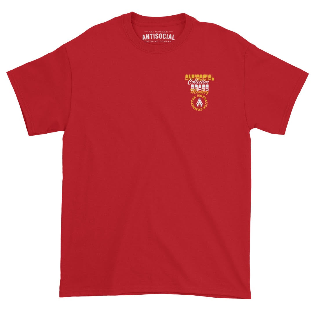 ANTISOCIAL X BRASS MONKEY - HOT SAUCE COMMITTEE S/S TEE - RED