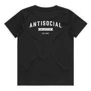 ANTISOCIAL - ASC SHOP LOGO TEE LITTLE YOUTH - BLACK - Antisocial Collective