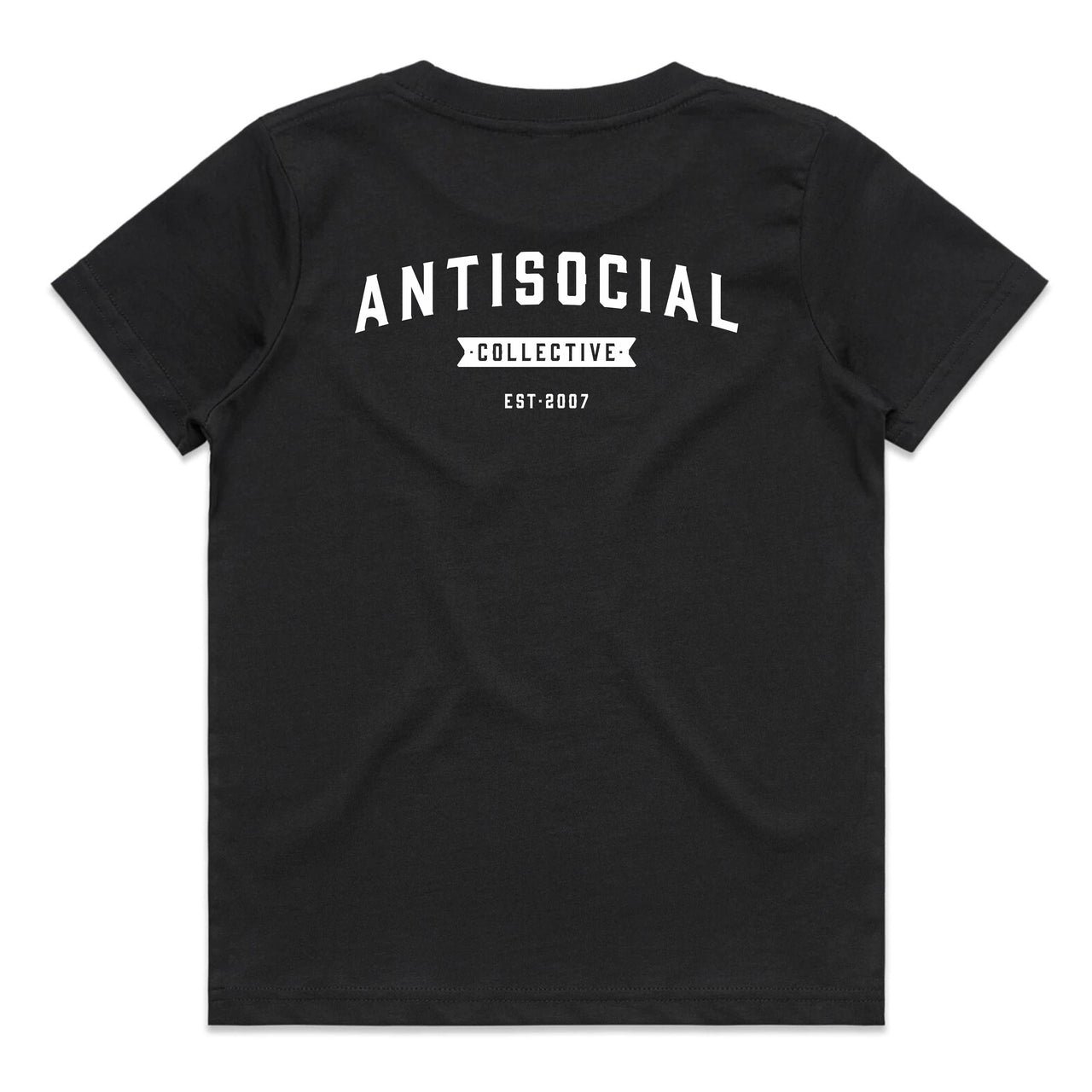 ANTISOCIAL - ASC SHOP LOGO TEE YOUTH - BLACK - Antisocial Collective
