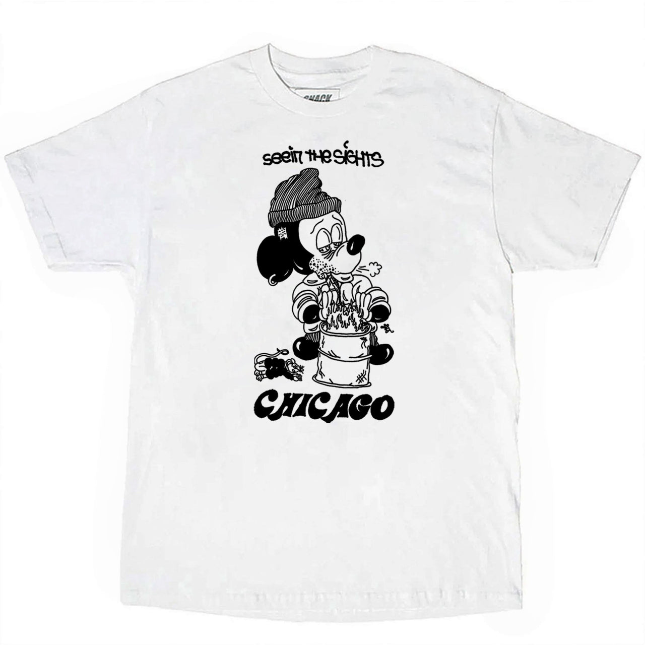 SNACK - SEEIN THE SIGHTS CHICAGO TEE - WHITE / BLACK