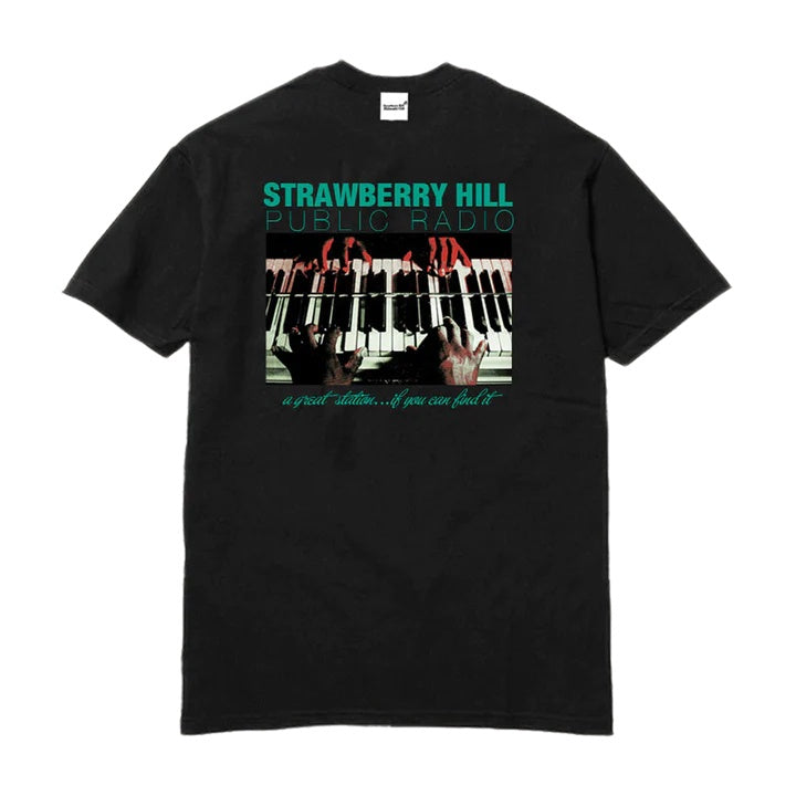 STRAWBERRY HILL PHILOSOPHY CLUB - PUBLIC RADIO - T-SHIRT - BLACK