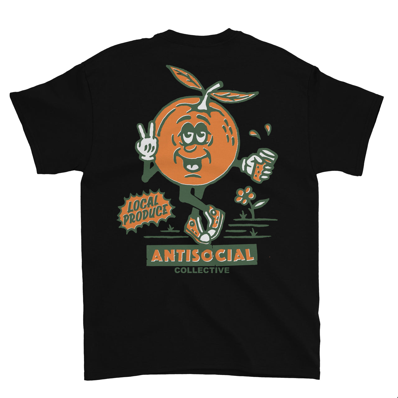 ANTISOCIAL - LOCAL PRODUCE S/S TEE - BLACK - Antisocial Collective